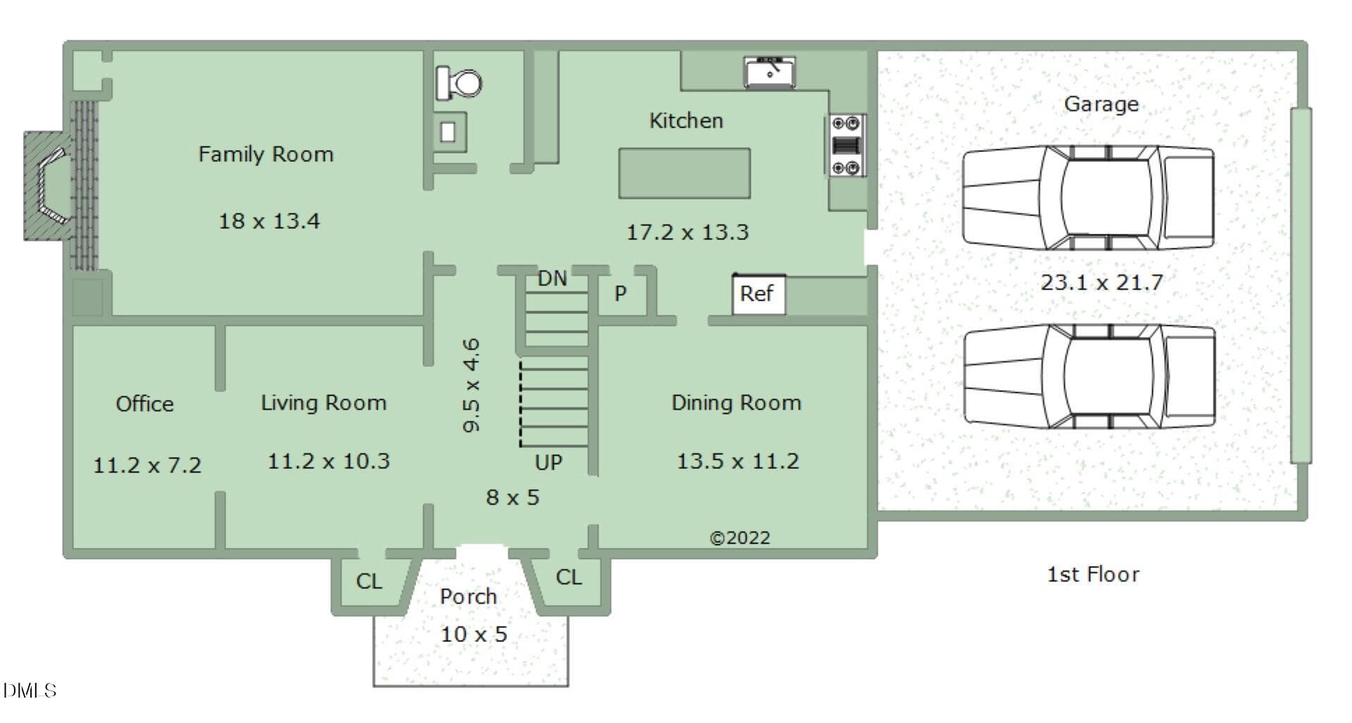 Floorplan-1st-700 Pebblebrook Drive (Lar - 700 Pebblebrook Drive, Raleigh, NC 27609