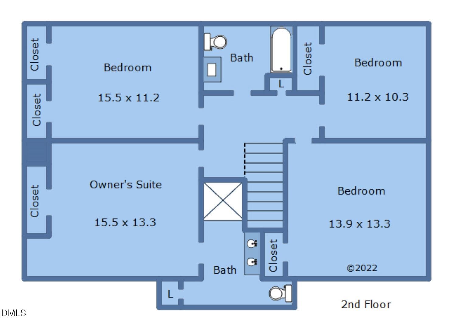 Floorplan-2nd-700 Pebblebrook Drive (Lar - 700 Pebblebrook Drive, Raleigh, NC 27609