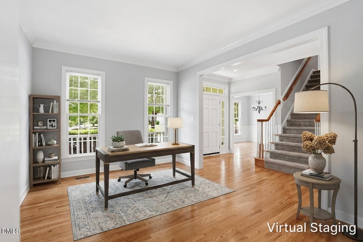 Living Room / Flex Room - 7 Morgans Ridge Lane, Durham, NC 27707, Durham
