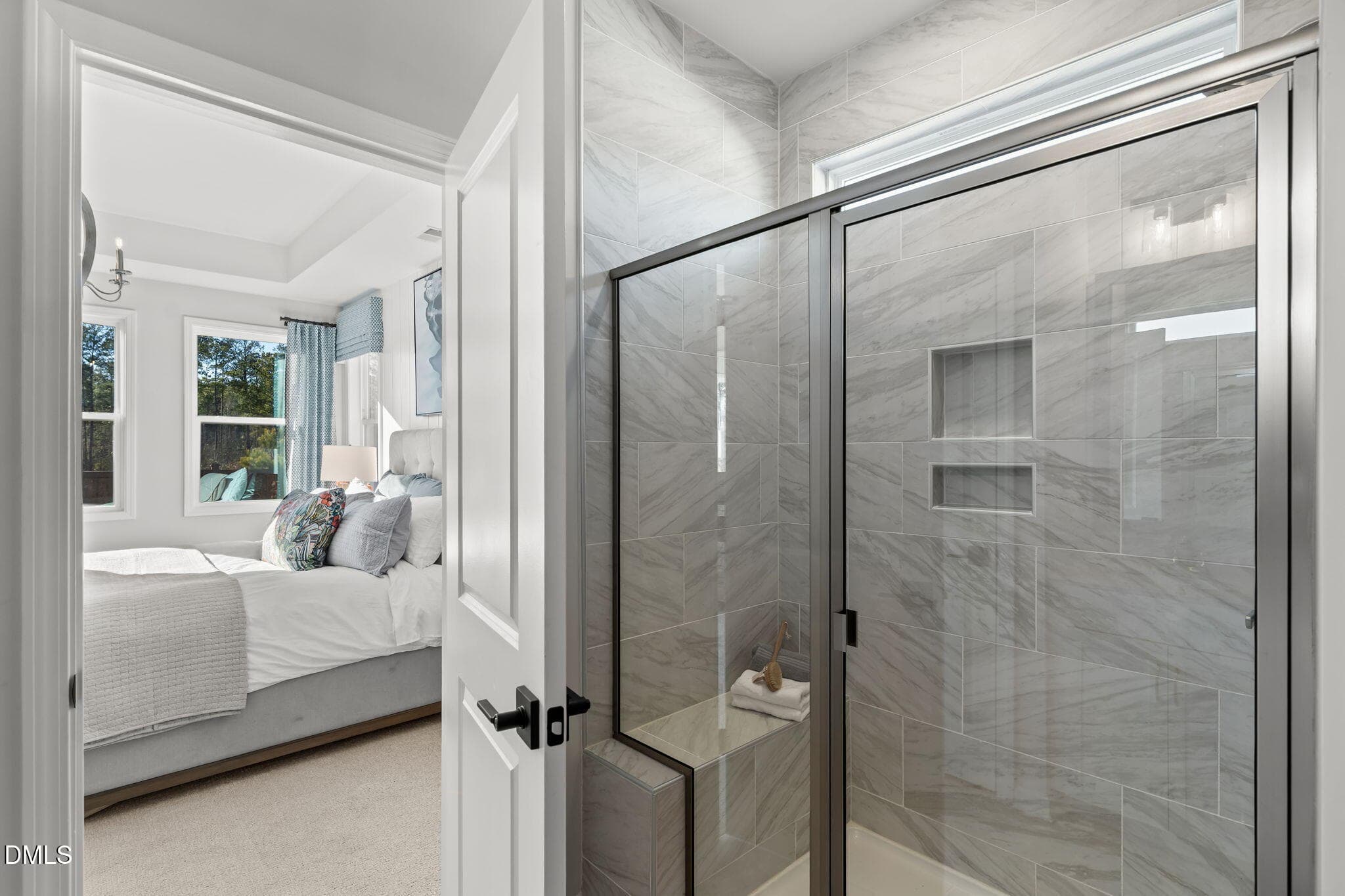 Walk in shower - 1005 Prominence Drive, Durham, NC 27712, Durham