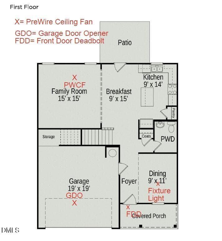 First Floor - 331 Smith Farms Drive, Lillington, NC 27546