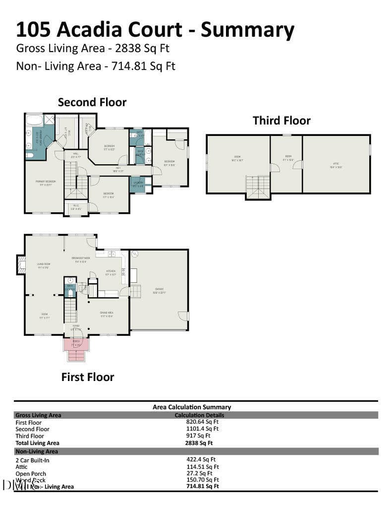 acadia floor plan - 105 Acadia Court, Cary, NC 27513, Cary