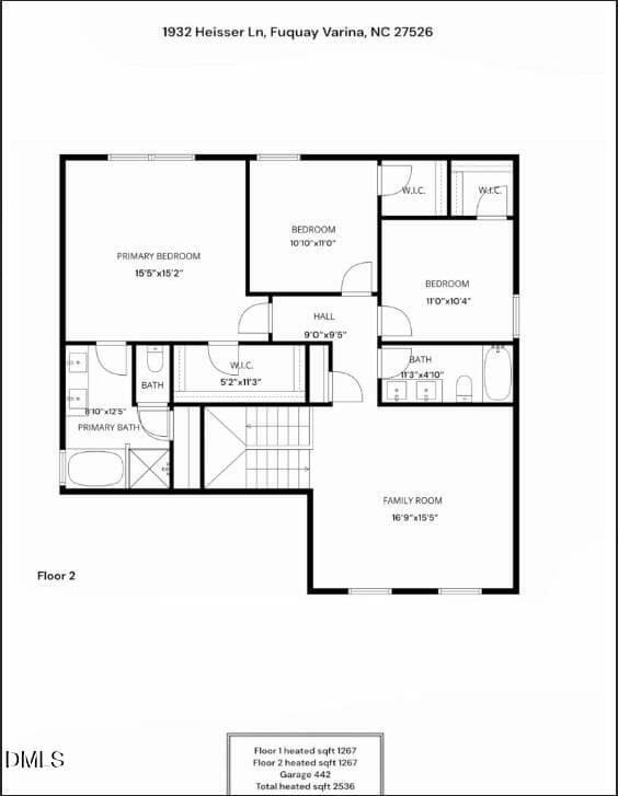 Pic 2 Floorplan 1932 Heisser - 1932 Heisser Lane, Fuquay Varina, NC 27526