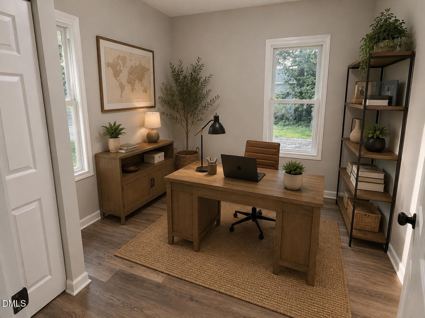 virtually staged bedroom/flex room - 302 W 1st Street, Princeton, NC 27569