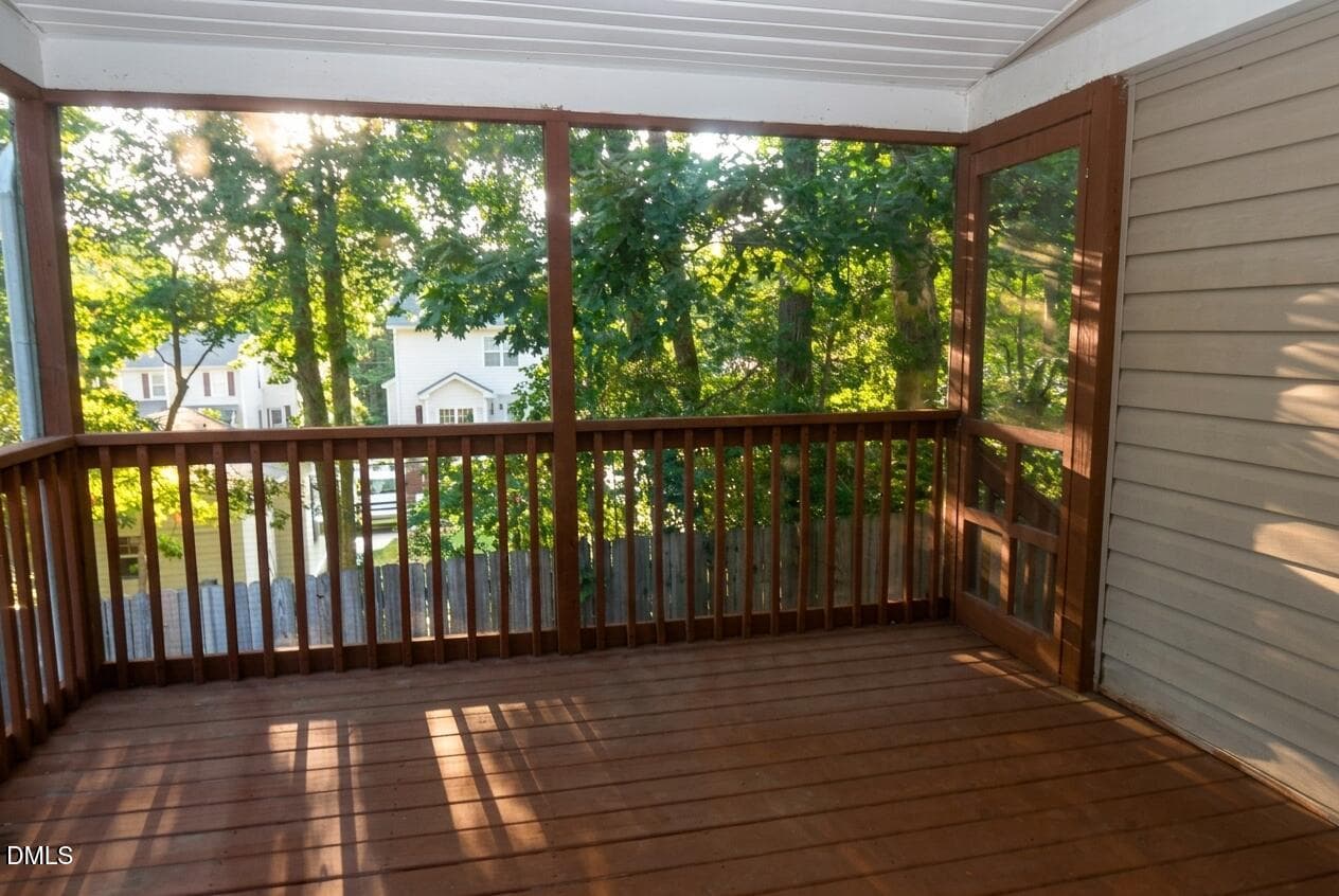 Screened Porch off Bedroom 2 - 5413 Glenmorgan Lane, Raleigh, NC 27616, Raleigh