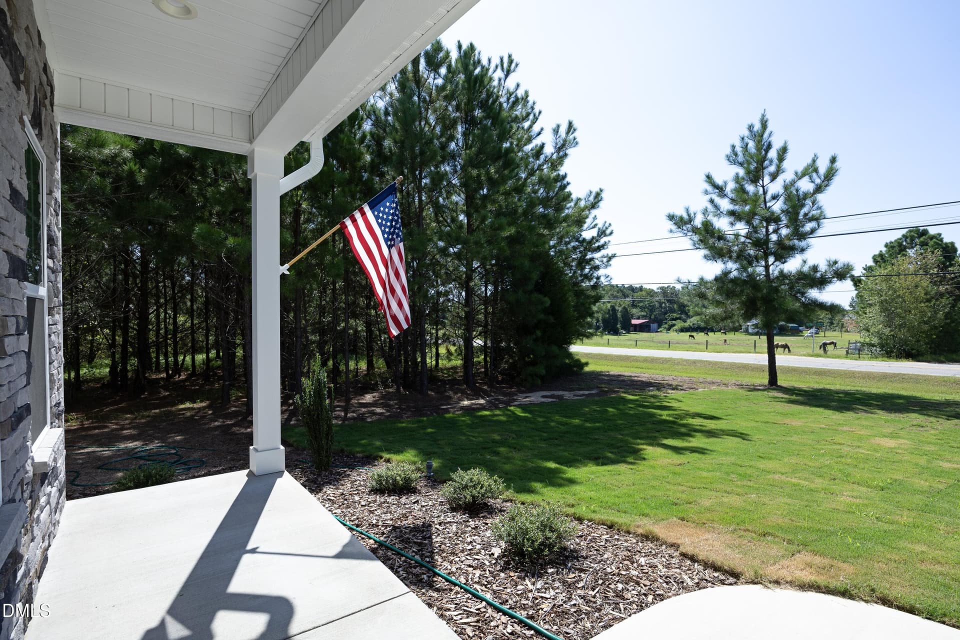 04PorchViewWithHorses - 395 Union Church Road, Carthage, NC 28327