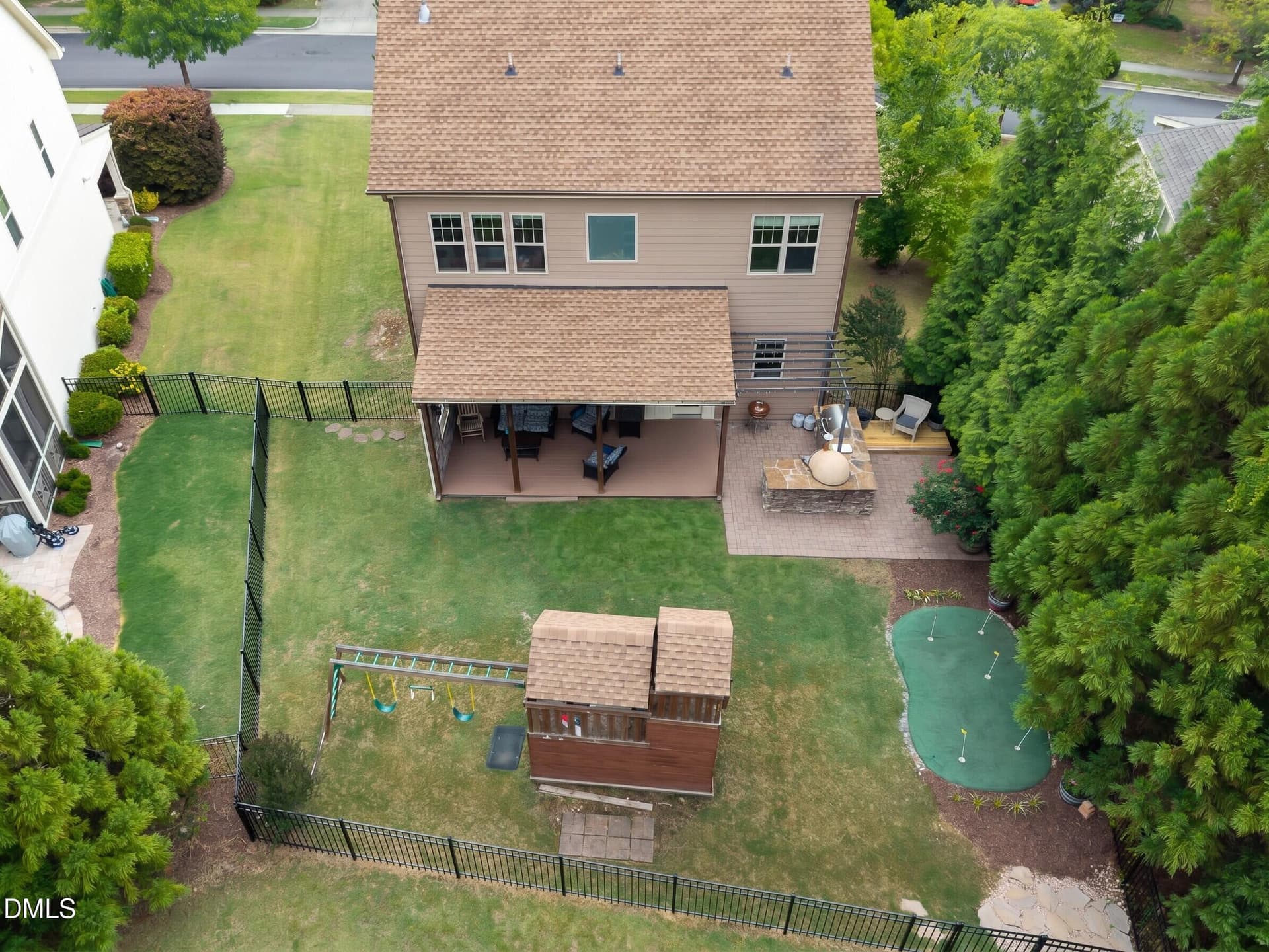 New Aerial yard pic - 4209 Heritage View Trail, Wake Forest, NC 27587