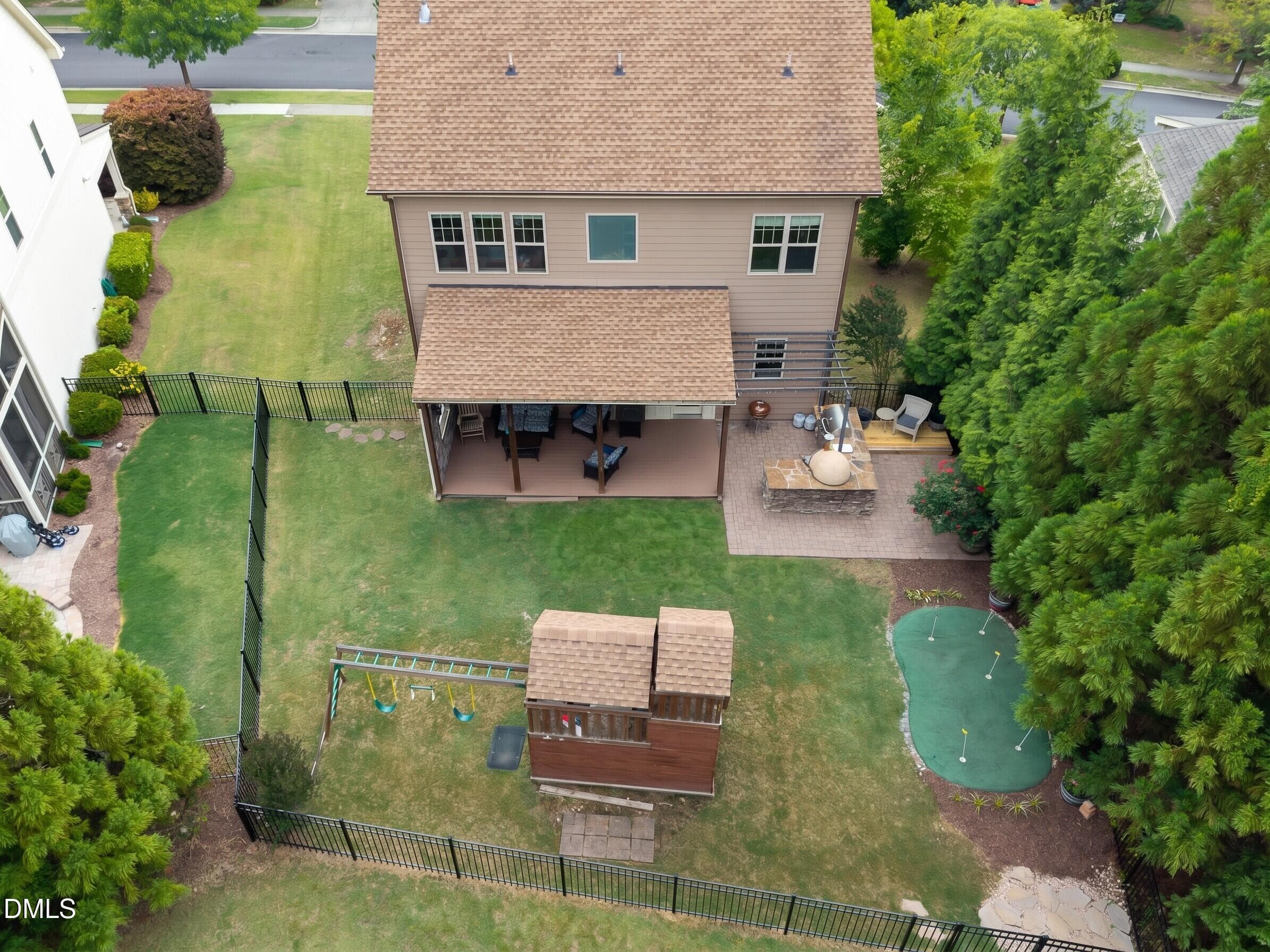 New Aerial yard pic - 4209 Heritage View Trail, Wake Forest, NC 27587