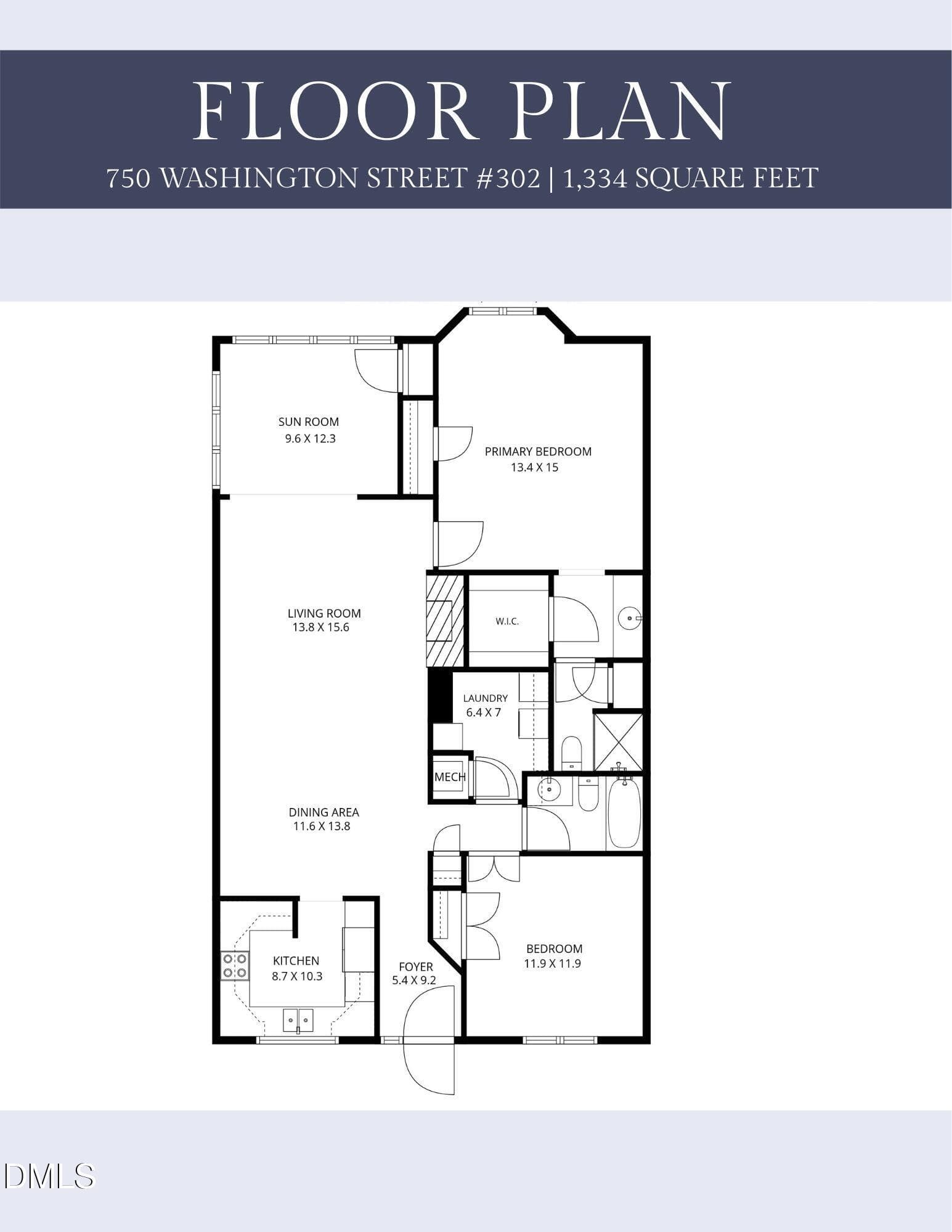 Washington Floor Plan - 750 Washington Street 302, Raleigh, NC 27605, Raleigh