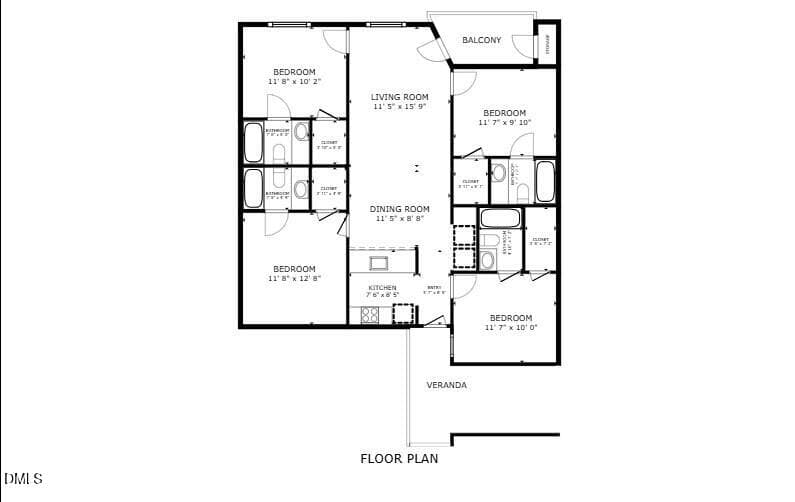collegiate floor plan - 1431 Collegiate Circle 303, Raleigh, NC 27606, Raleigh