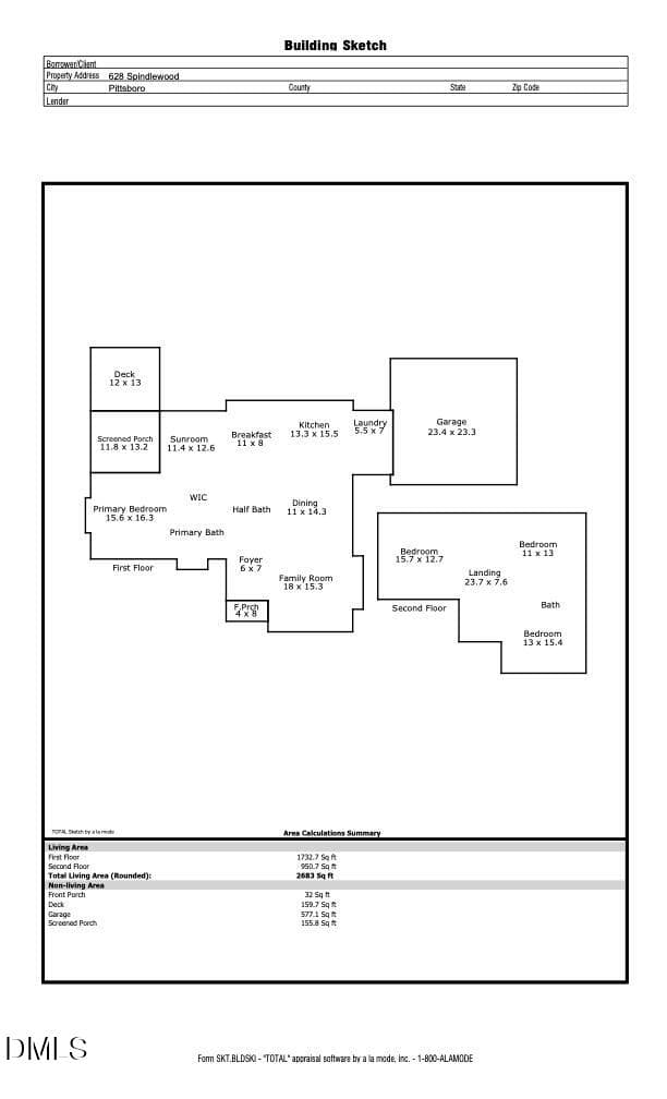 Plan - 628 Spindlewood, Pittsboro, NC 27312