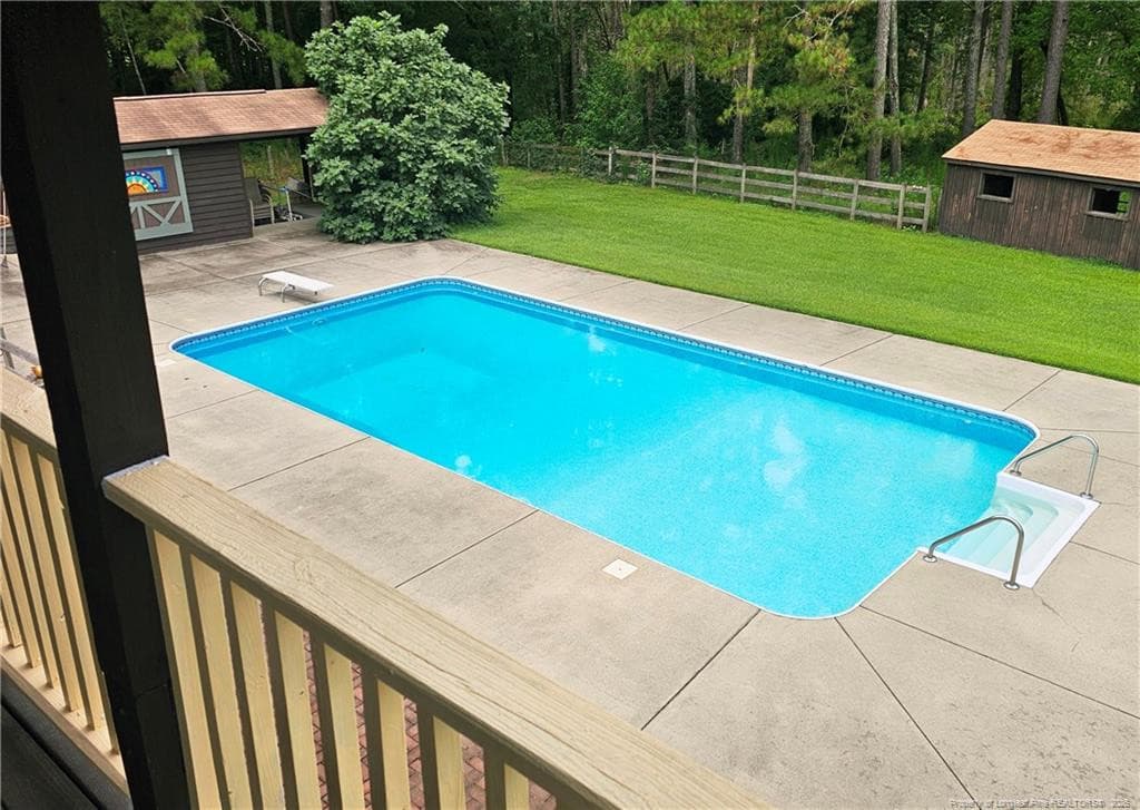 Pool view from Balcony - 641 Sunridge Drive, Cameron, NC 28326