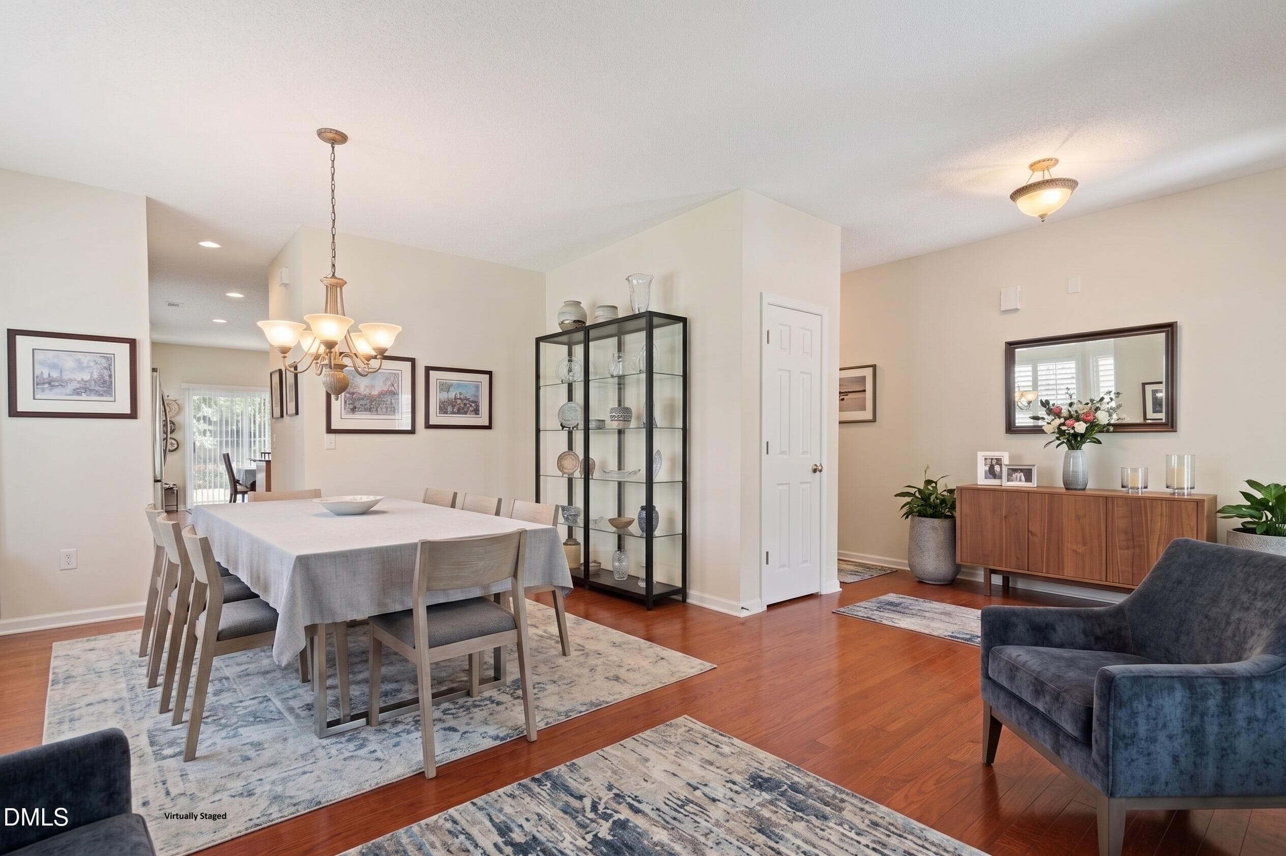 Dining Room (Virtually Staged) - 5209 Heather Ridge Lane, Raleigh, NC 27610, Raleigh