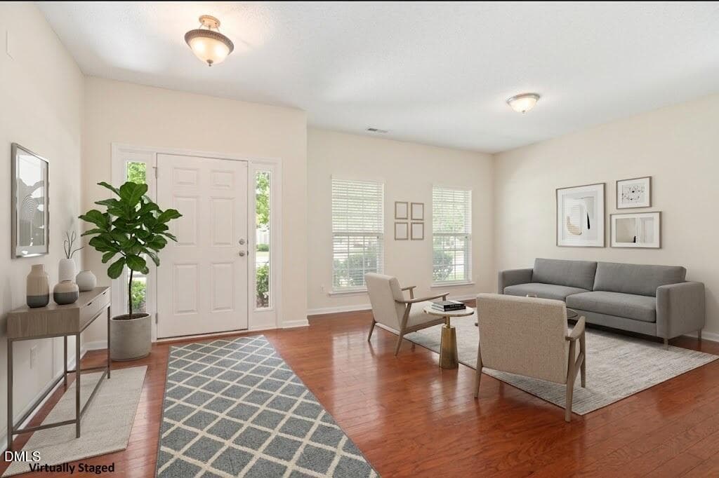 Main Entry (Virtually Staged) - 5209 Heather Ridge Lane, Raleigh, NC 27610, Raleigh