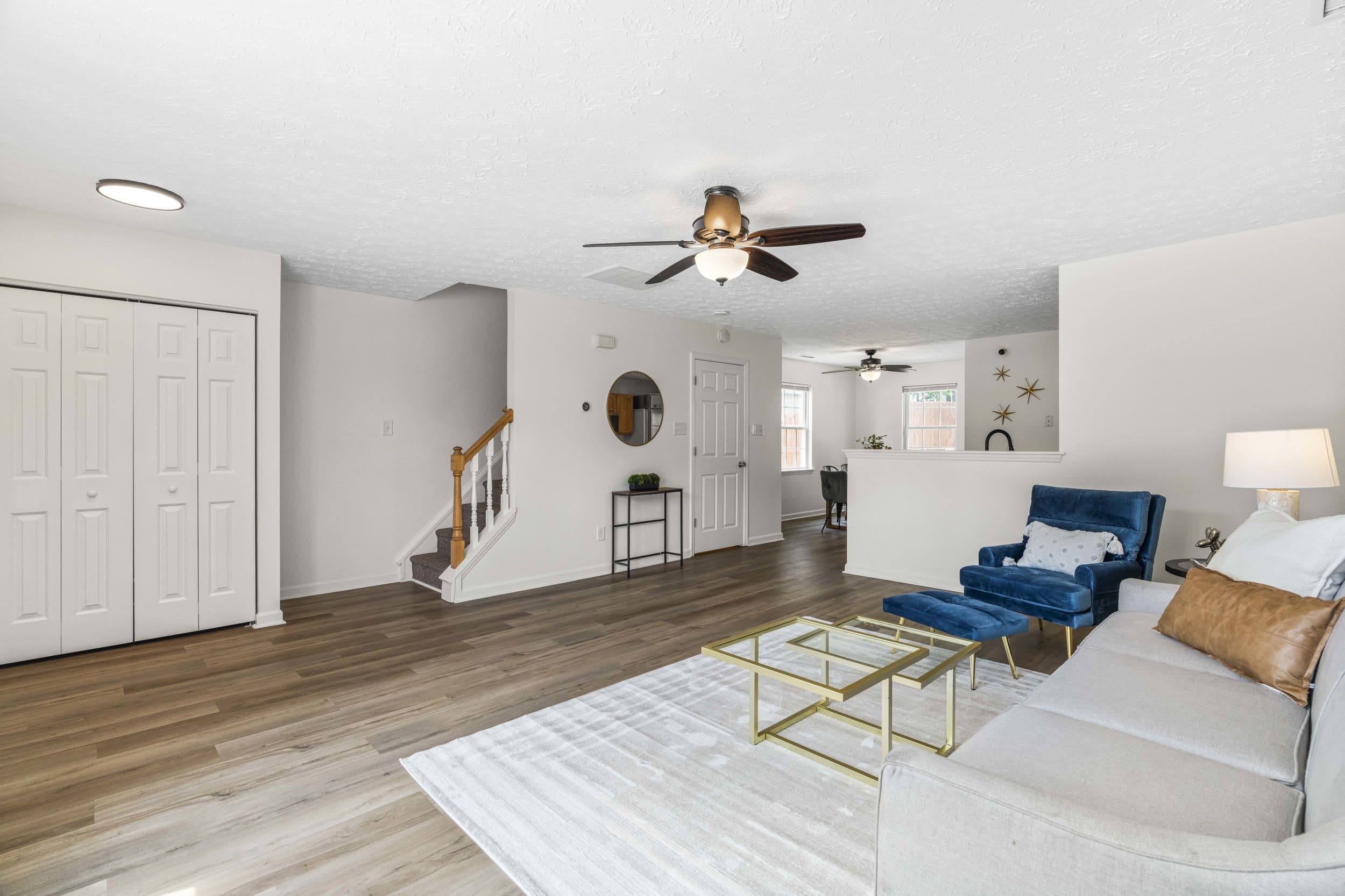 11_living-room-staircase.jpg - 4121 Tensity Drive, Raleigh, NC 27604, Raleigh
