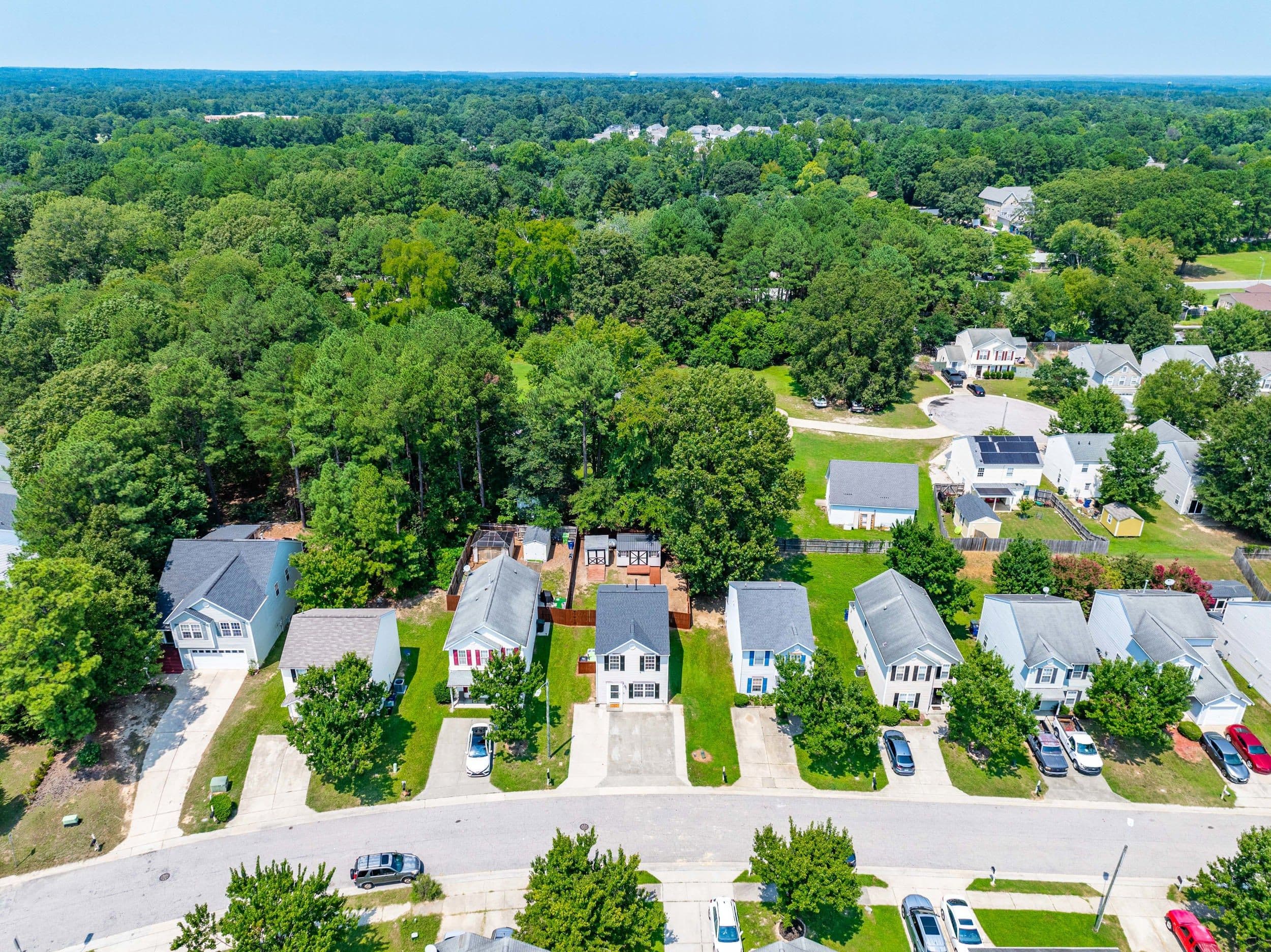 05_aerial-neighborhood.jpg - 4121 Tensity Drive, Raleigh, NC 27604, Raleigh