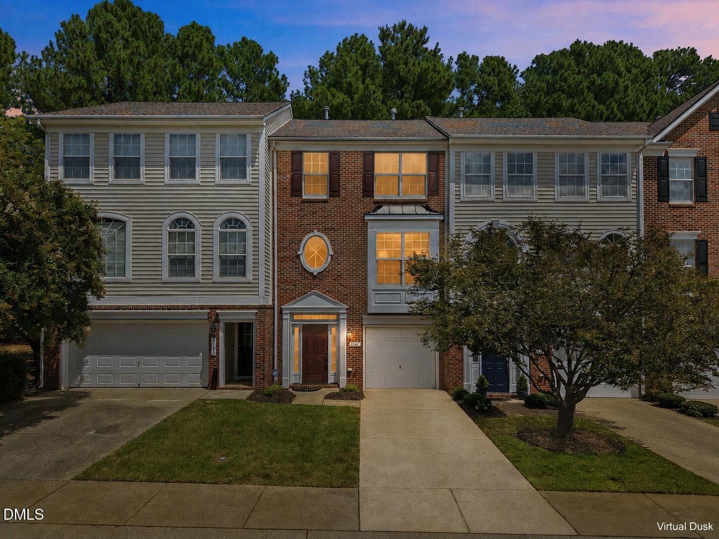 Front Twilight - 8146 Upper Lake Drive, Raleigh, NC 27615, Raleigh