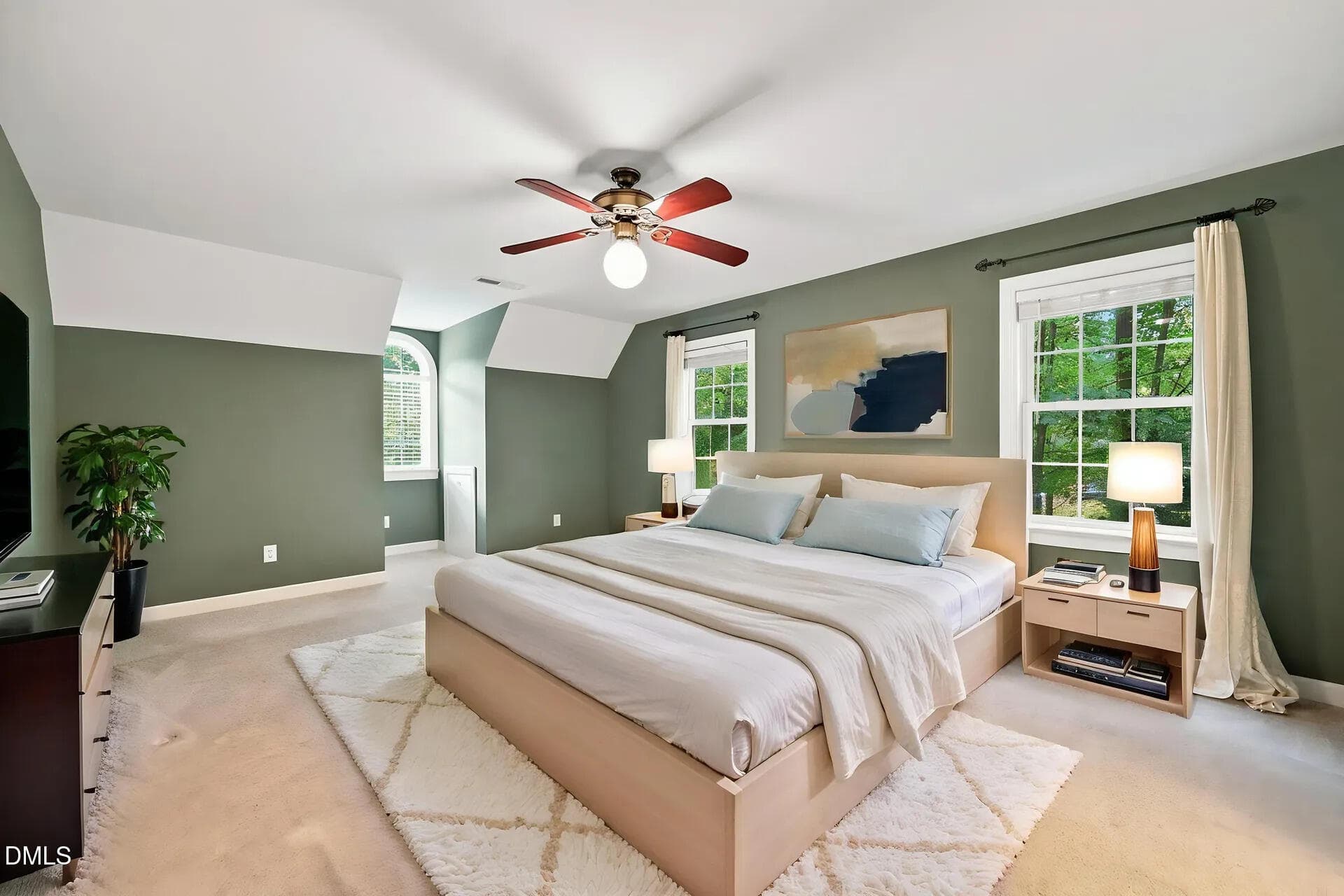Primary Bedroom (Virtually Staged) - 6104 King Croydon Court, Raleigh, NC 27603, Raleigh
