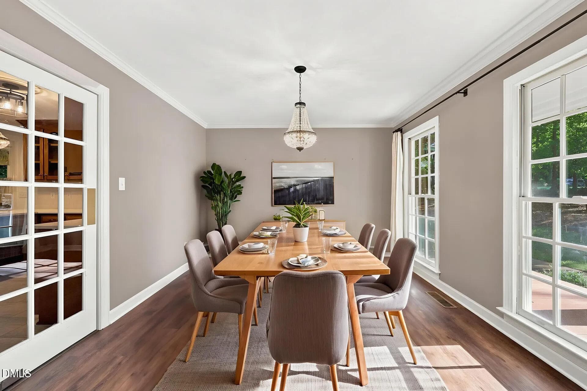 Dining Room (Virtually Staged) - 6104 King Croydon Court, Raleigh, NC 27603, Raleigh