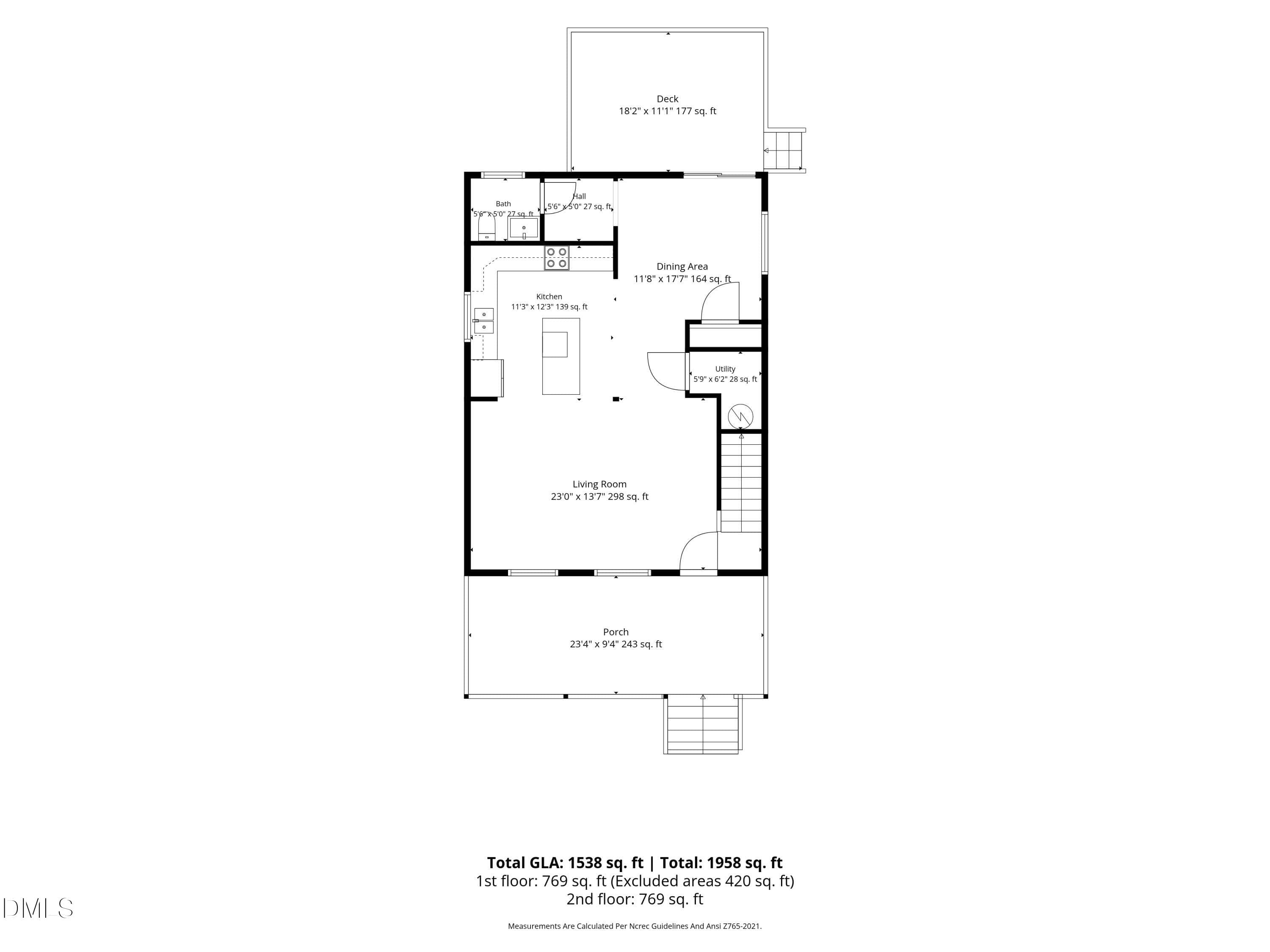 1st_floor_907_pleasant_drive_durham_with - 907 Pleasant Drive, Durham, NC 27703, Durham