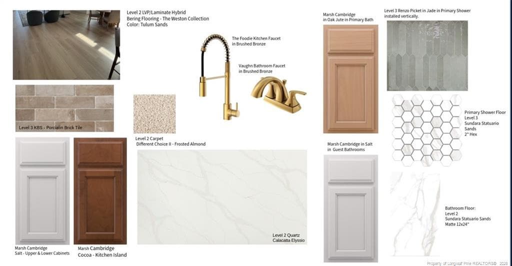 Mood Board of Selections - 215 Whispering Ridge, West End, NC 27376