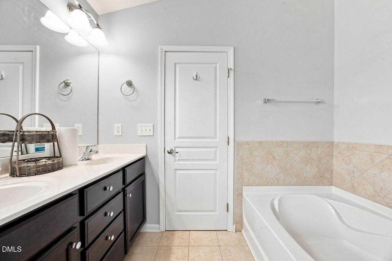 bathroom minus towel - 9136 Falkwood Road, Raleigh, NC 27617, Raleigh