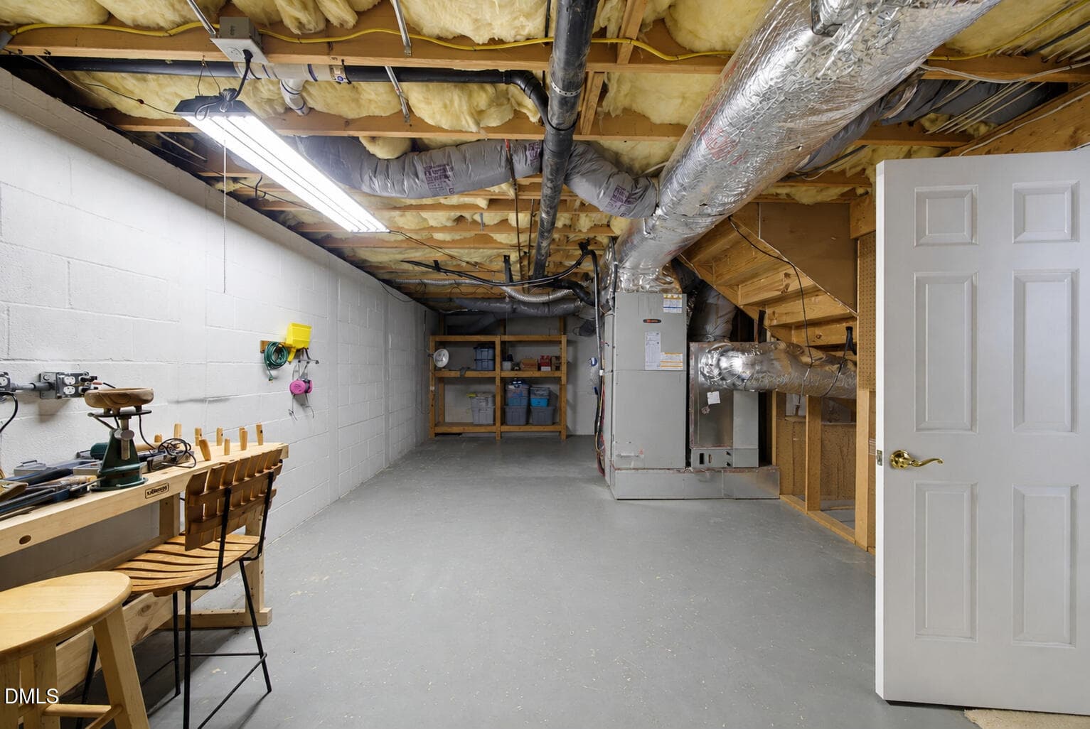 unfinished-basement-workshop-cleared-cen - 115 Prince William Lane, Cary, NC 27511