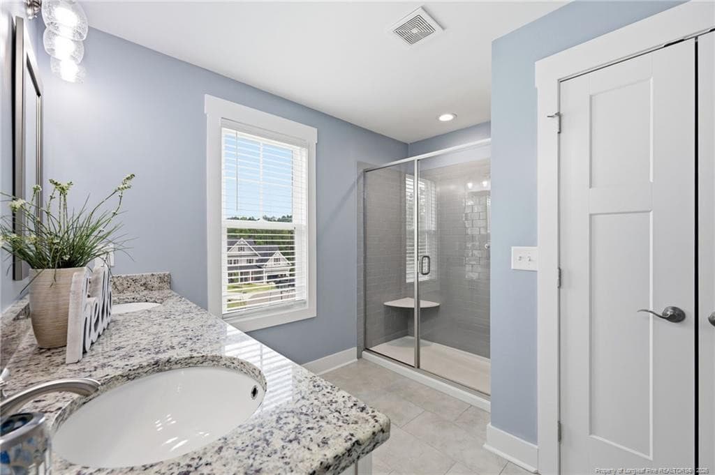Owner Bath Dual Vanity - 101 Woodford Lane, Vass, NC 28394