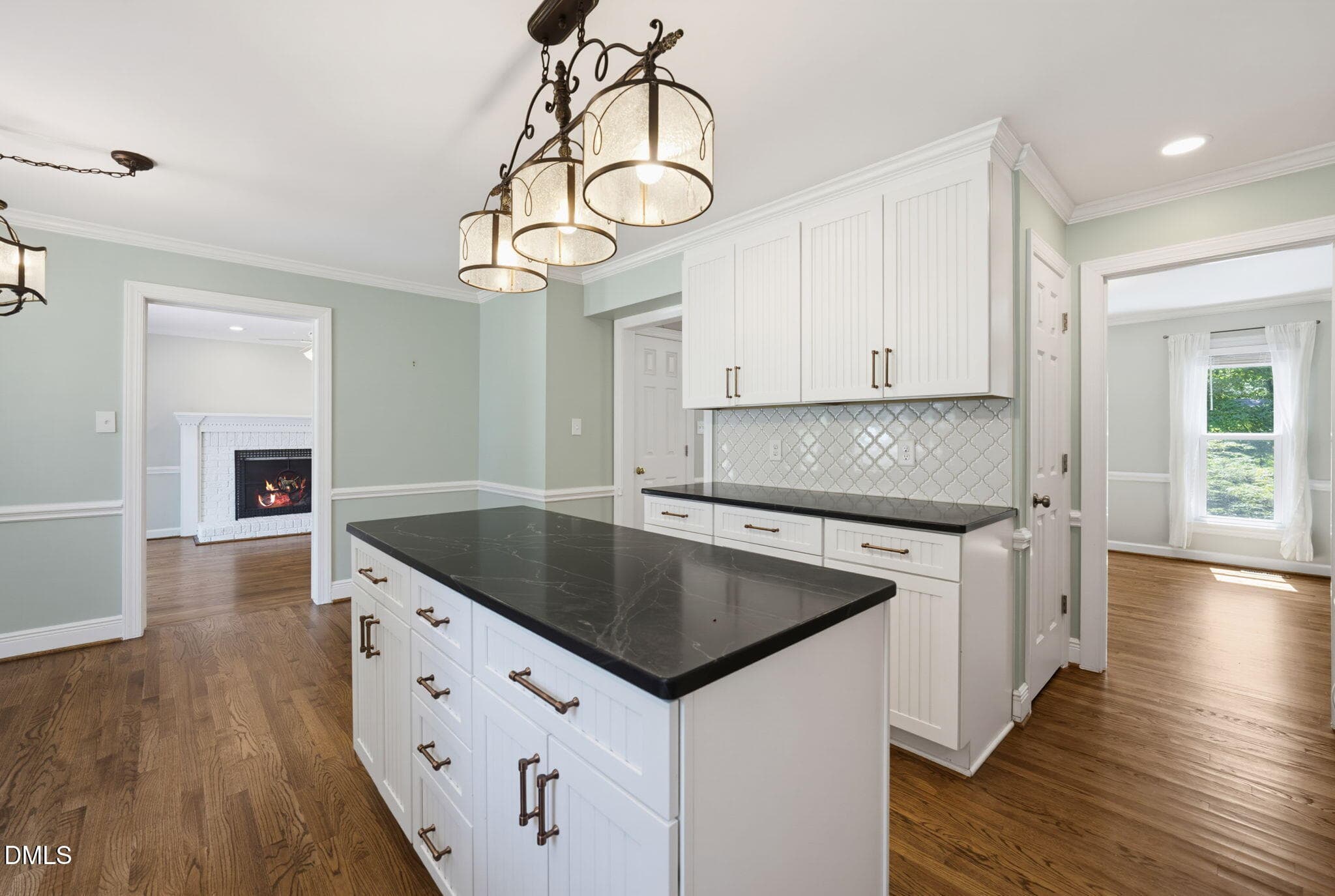 Kitchen w/ dining room pass through - 3 Danforth Place, Durham, NC 27712, Durham