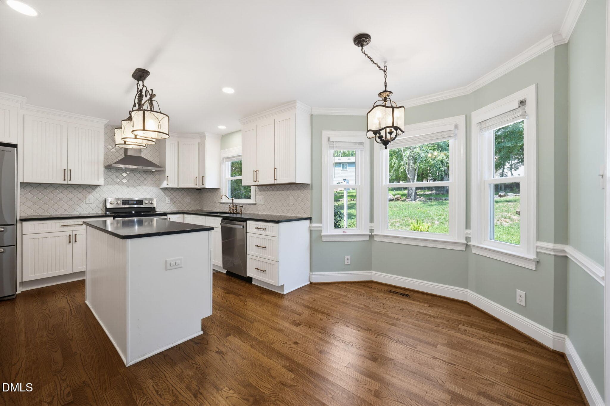 New hardwoods in kitchen and b'fast area - 3 Danforth Place, Durham, NC 27712, Durham