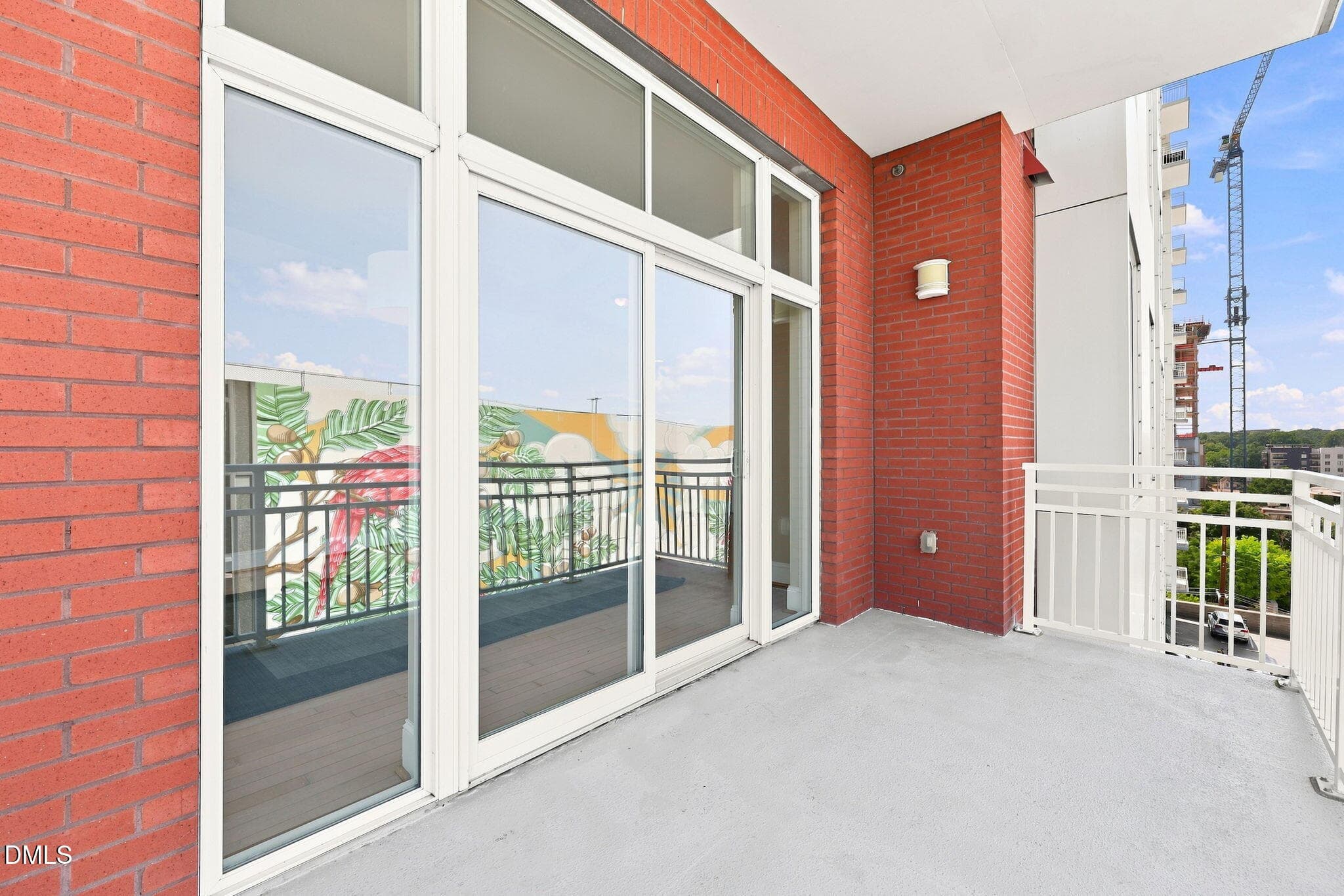 Corner of Balcony looking back at condo - 400 W North Street 826, Raleigh, NC 27603, Raleigh