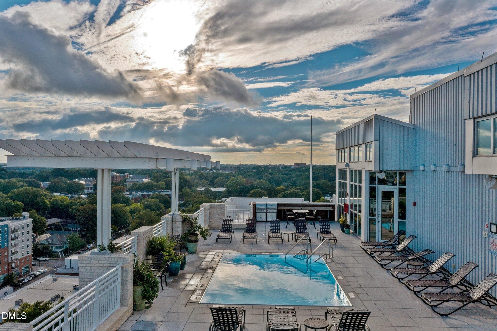 Pool - south facing - top floor - 400 W North Street 826, Raleigh, NC 27603, Raleigh