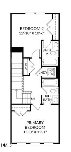 Lennox upper level two full baths - 3220 Goldney Road, Raleigh, NC 27610, Raleigh