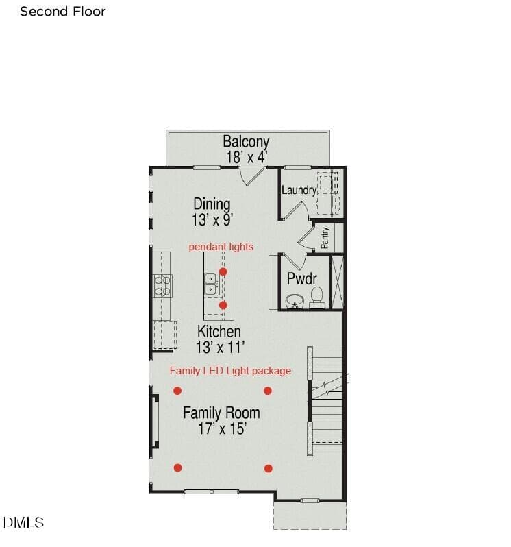 Second Floor - 716 Orchard Vista Circle, Raleigh, NC 27606, Raleigh