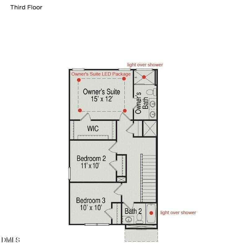 Third Floor - 716 Orchard Vista Circle, Raleigh, NC 27606, Raleigh