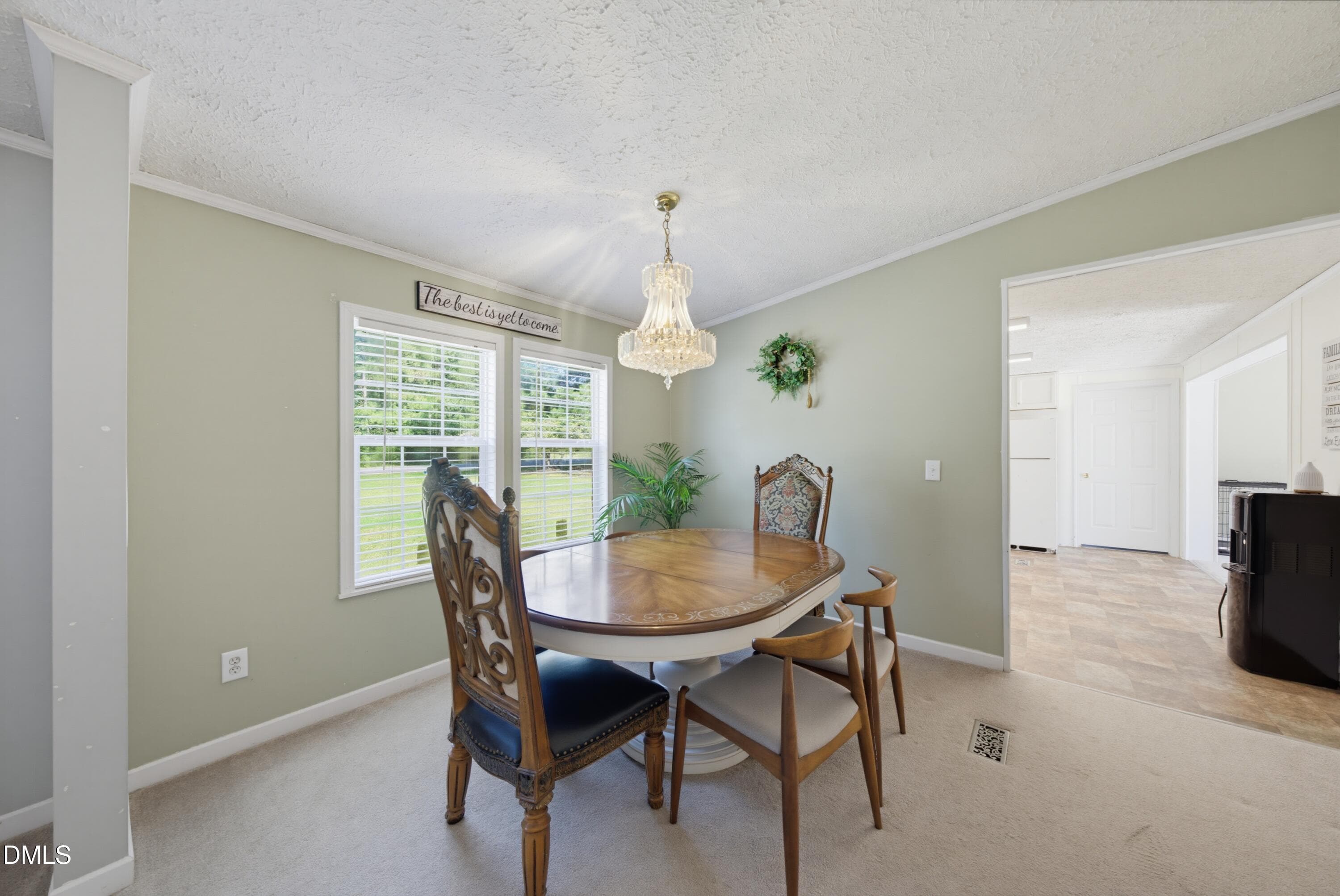 dining to kitchen - 523 County Line Road, Manson, NC 27553