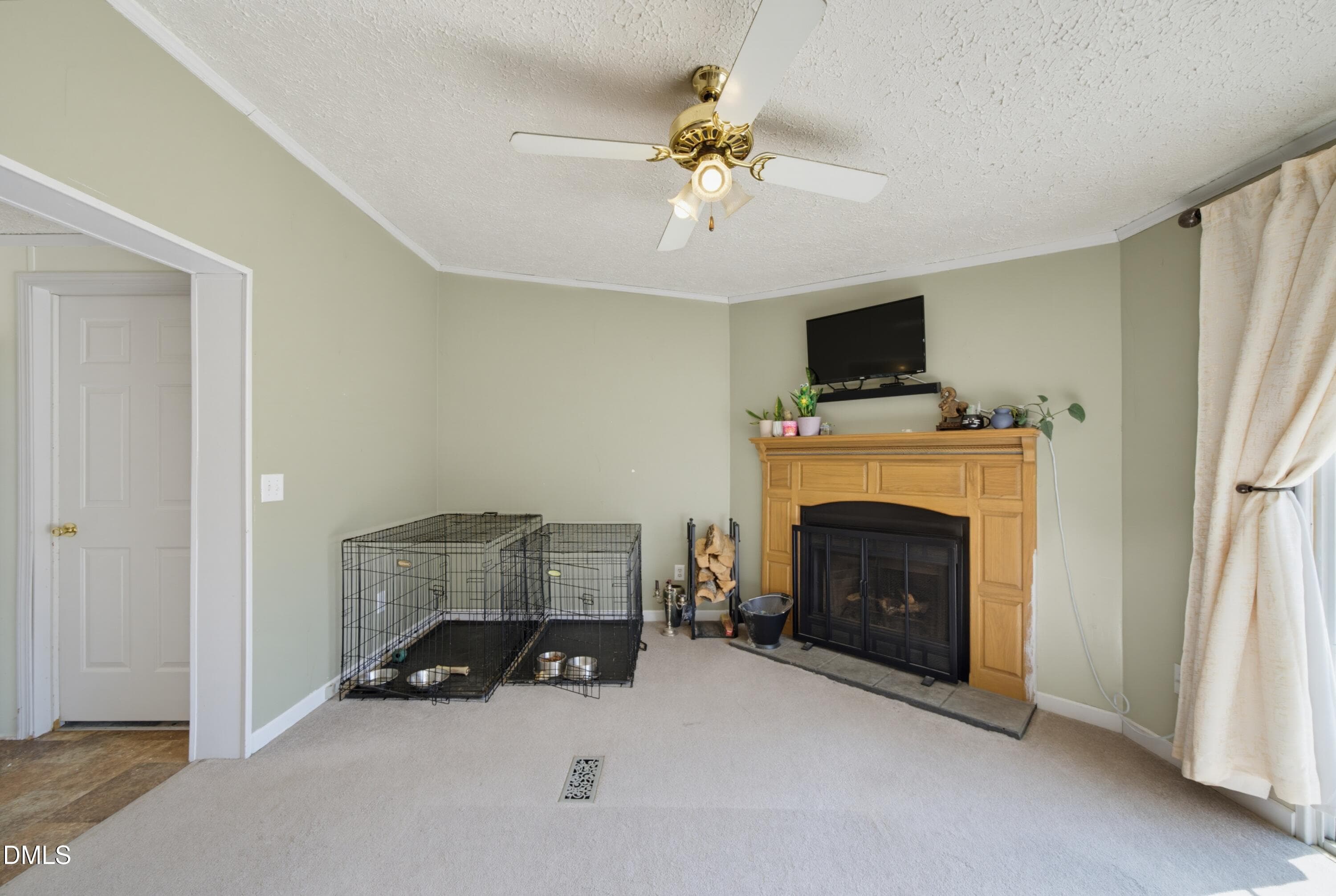Family room side - 523 County Line Road, Manson, NC 27553