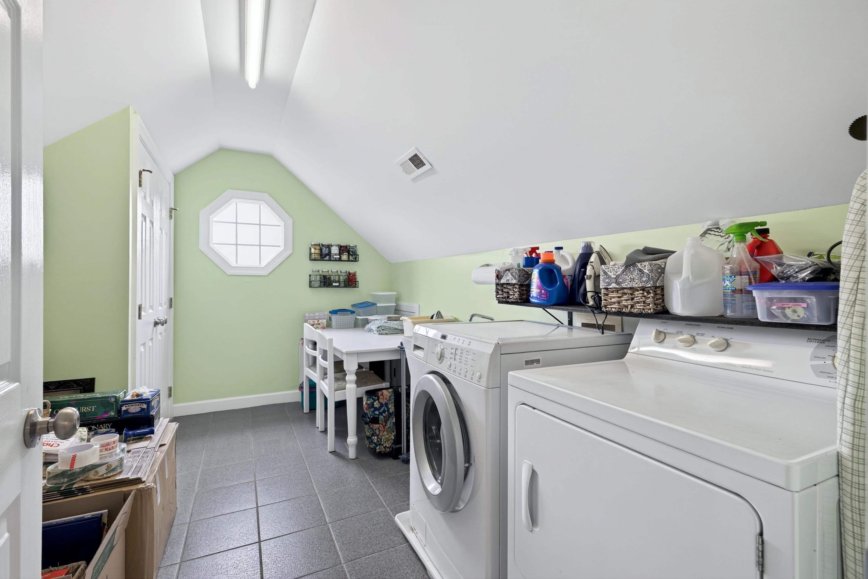 Laundry Craft room off of bonus room - 3024 Whitehart Lane, Raleigh, NC 27606, Raleigh