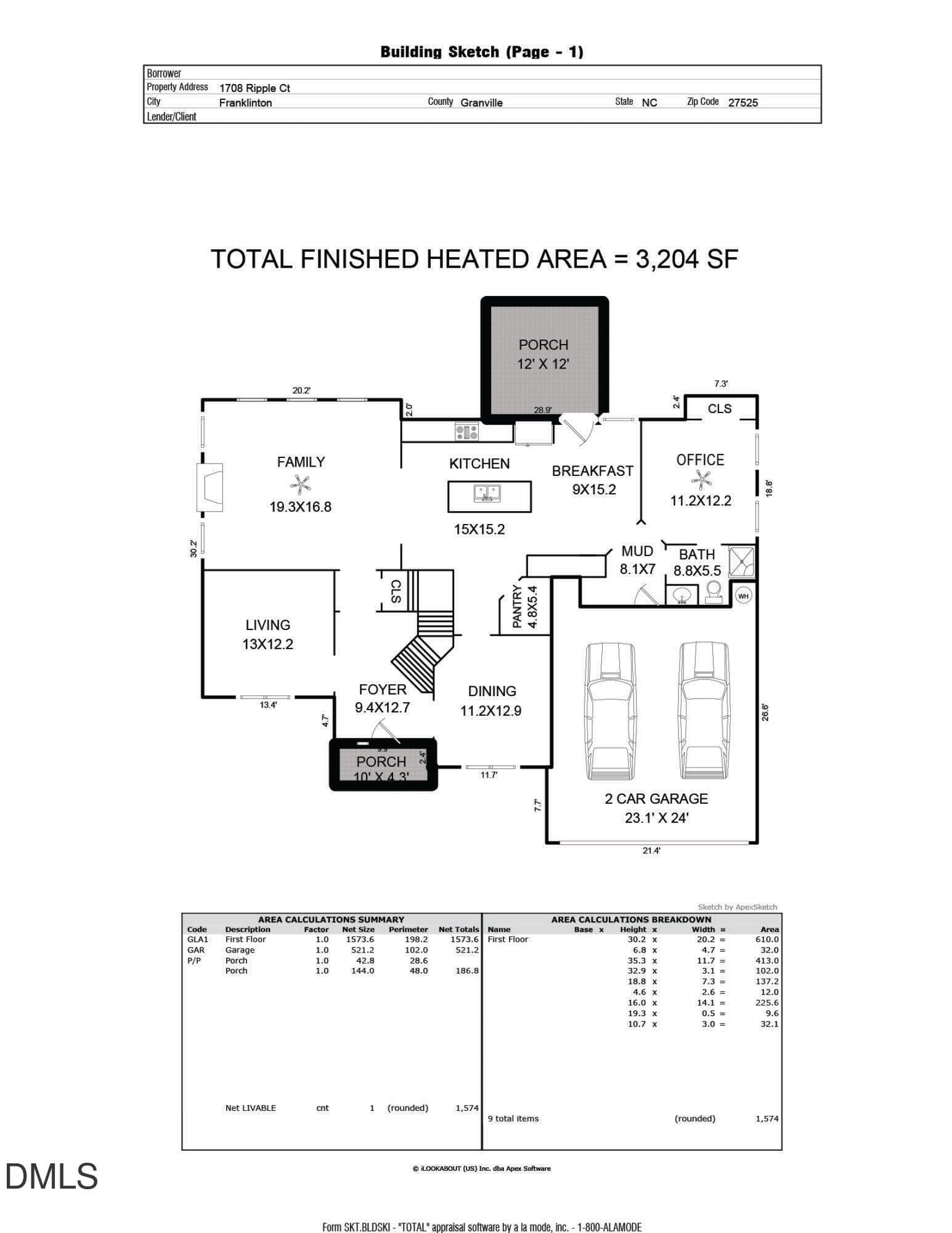floor plans (1)-1 - 1708 Ripple Court, Franklinton, NC 27525