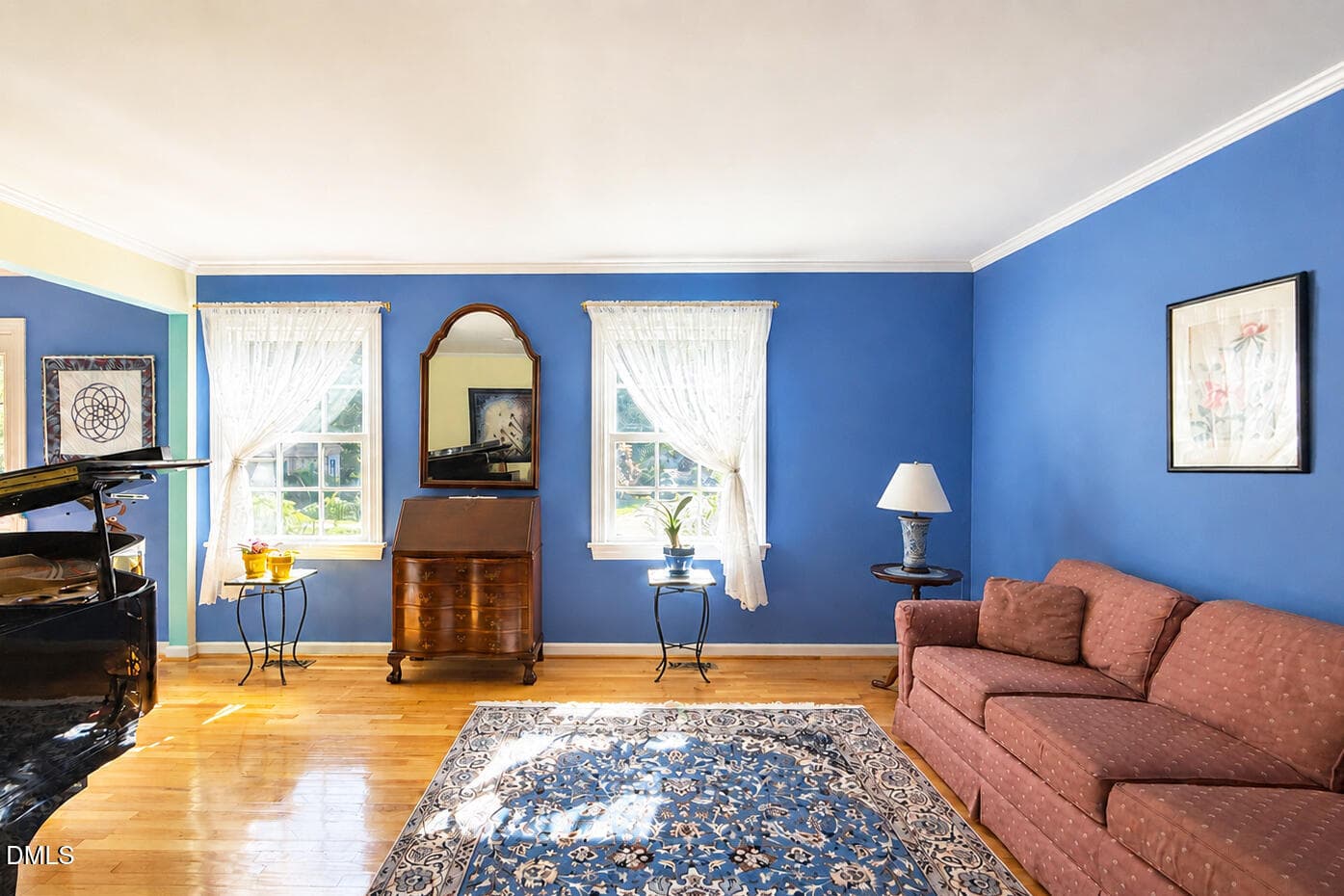bright-blue-living-room-decluttered-mls - 115 Prince William Lane, Cary, NC 27511