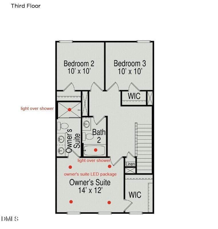 Third Floor - 712 Orchard Vista Circle, Raleigh, NC 27606, Raleigh