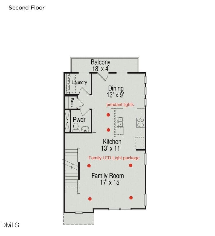 Second Floor - 710 Orchard Vista Circle, Raleigh, NC 27606, Raleigh