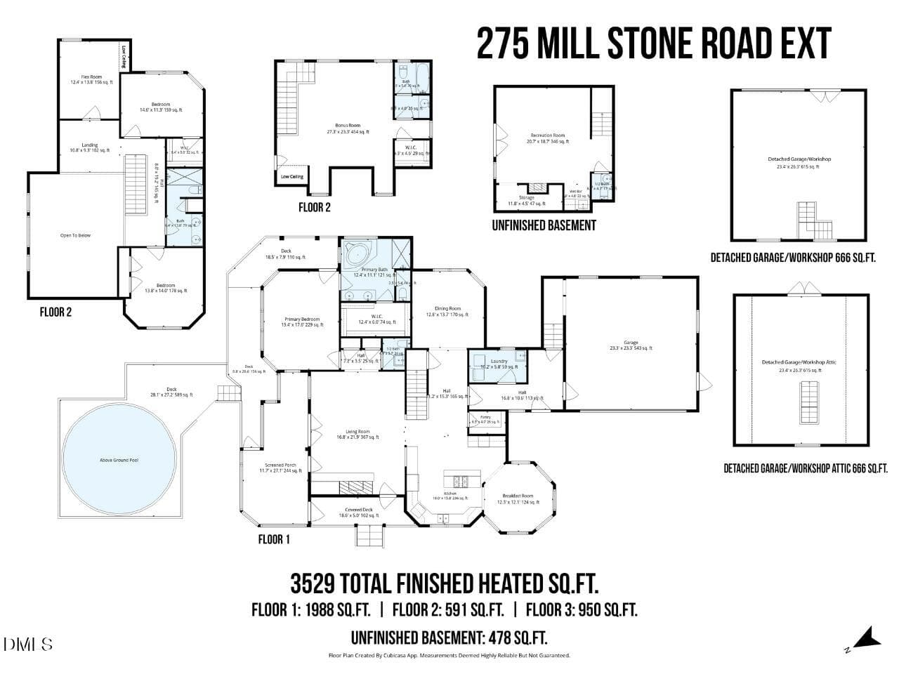 Floor Plan - 275 Mill Stone Road Ext., Moncure, NC 27559