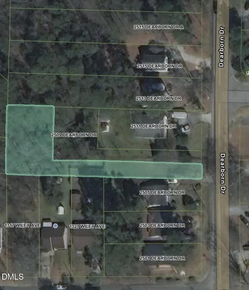 Dearborn lot highlight - 2507 Dearborn Drive, Durham, NC 27704