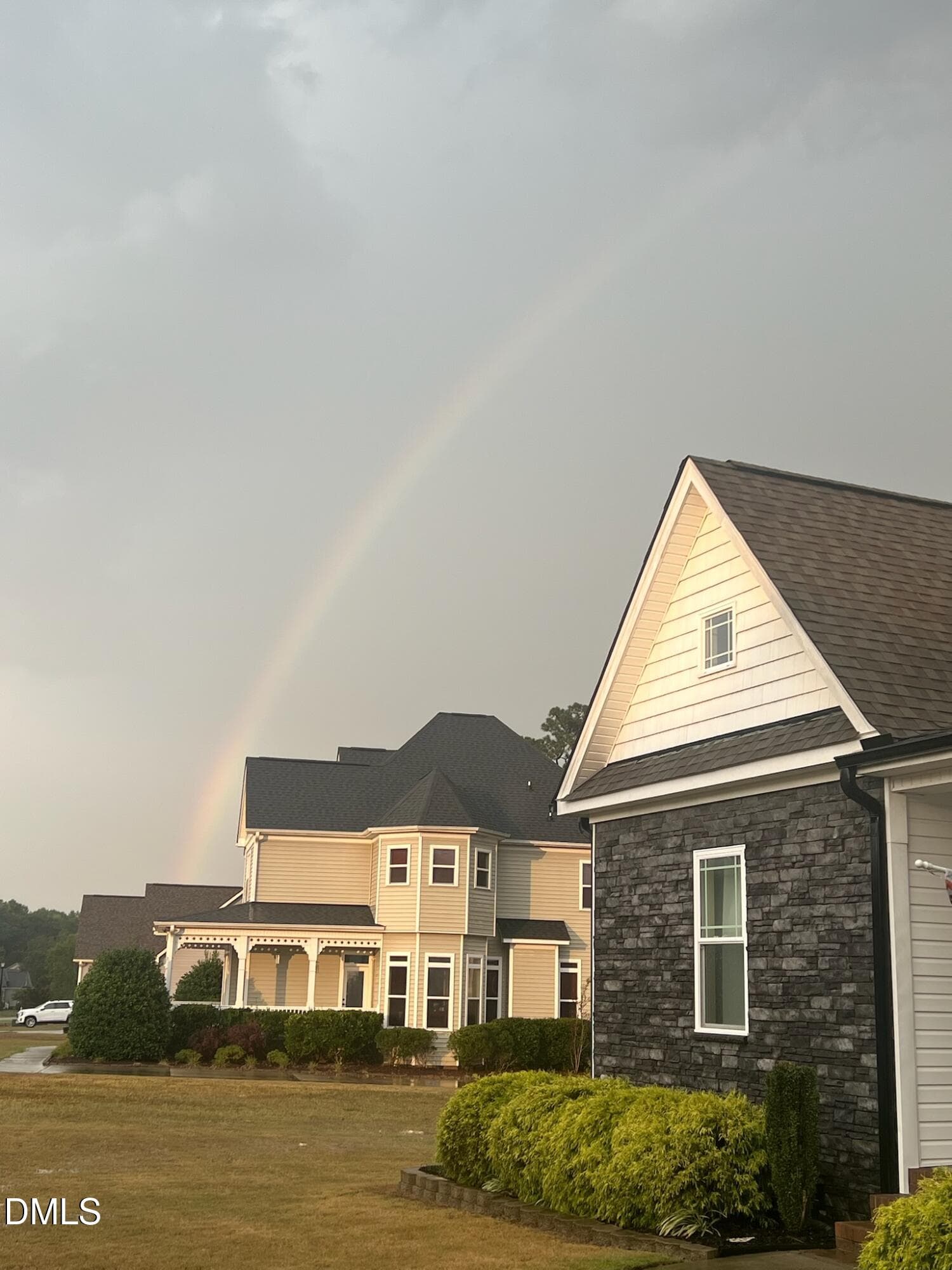 rainbow over house - 136 Kenneth Lane, Willow Springs, NC 27592, Willow Springs