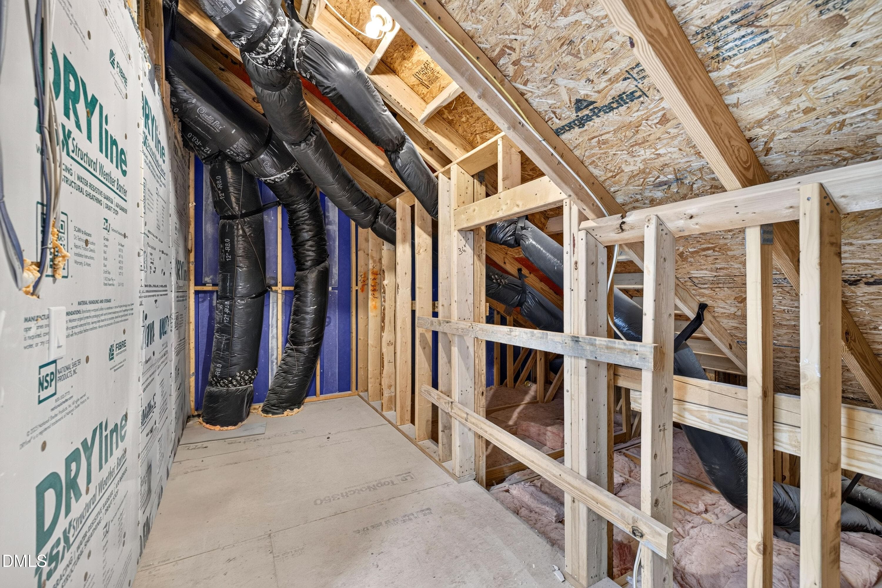 Attic HVAC Space (Model Home) - 967 Steel Mill Lane, Apex, NC 27523