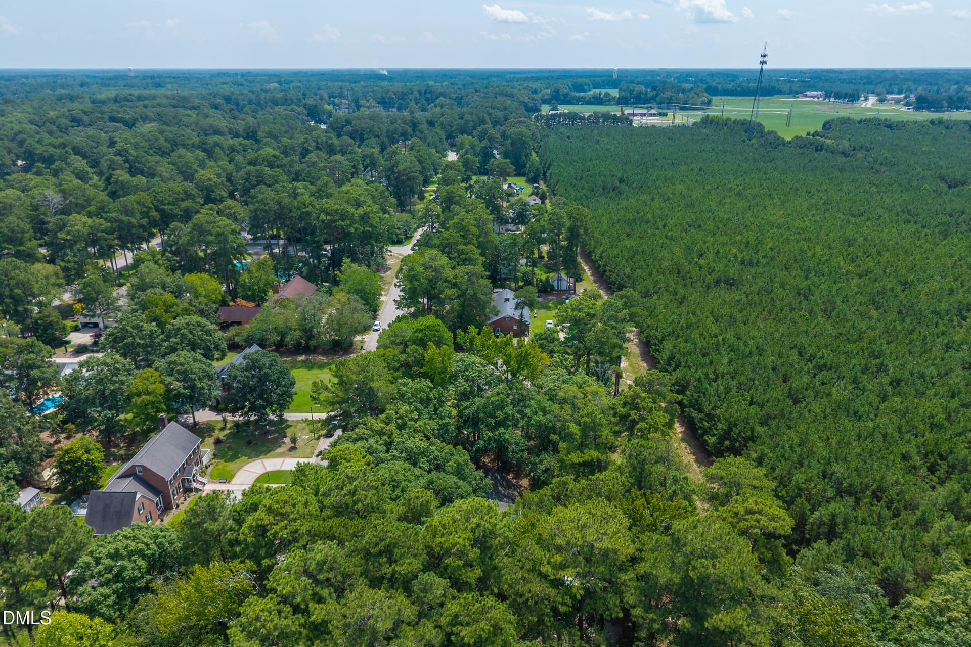 Aerial View - 1612 Colony Drive, Tarboro, NC 27886