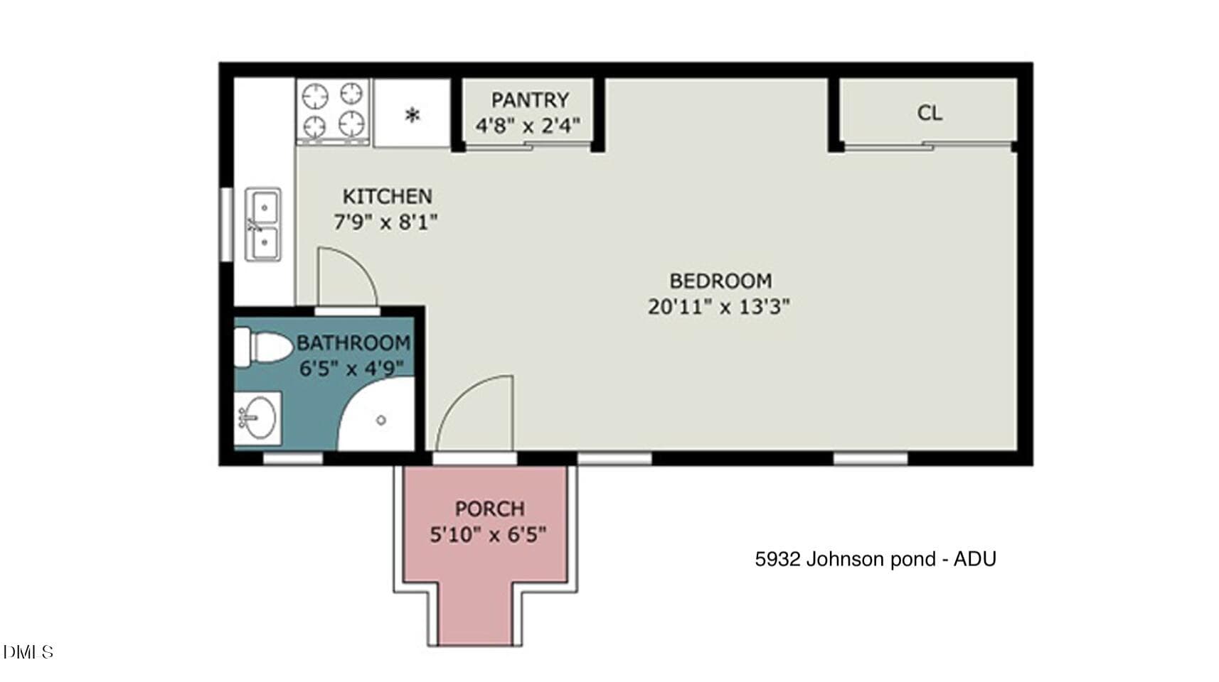 5932 Johnson Pond - Floor plan ADU - 5932 Johnson Pond Road, Fuquay Varina, NC 27526