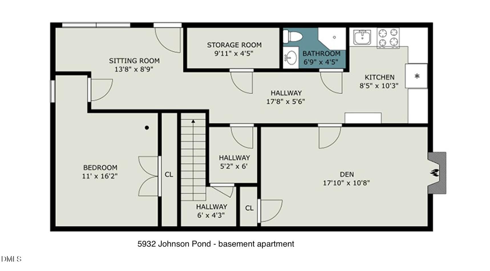 5932 Johnson Pond - floor plan basement - 5932 Johnson Pond Road, Fuquay Varina, NC 27526