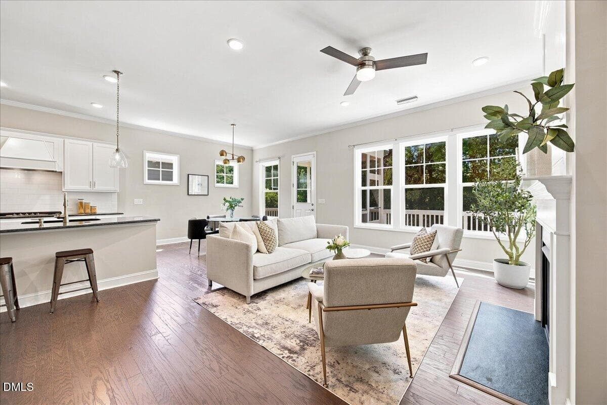 Living Room - 540 Old Dairy Drive, Wake Forest, NC 27587